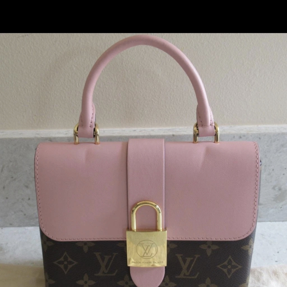 ♡♡♡ Pink Top Handle Monogram Satchel - Picture 13 of 14
